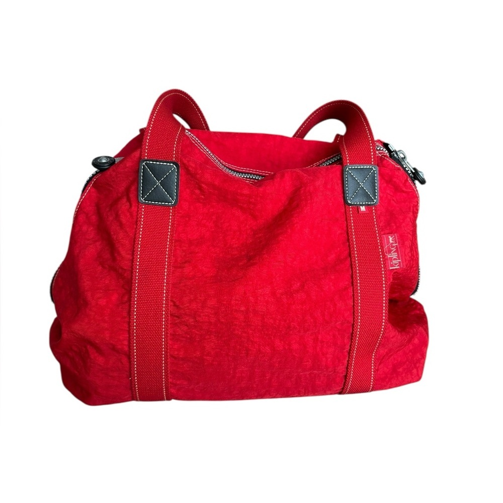 Kipling Red Tote Weekender Bag - Picture 2 of 14